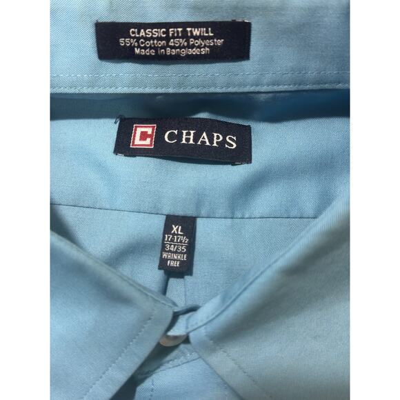 Lot of 3 Men’s Button-Down Shirts – Chaps & Basic Editions – XL / 2XLT – - Picture 9 of 16